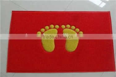 hot feet shape pvc door mat