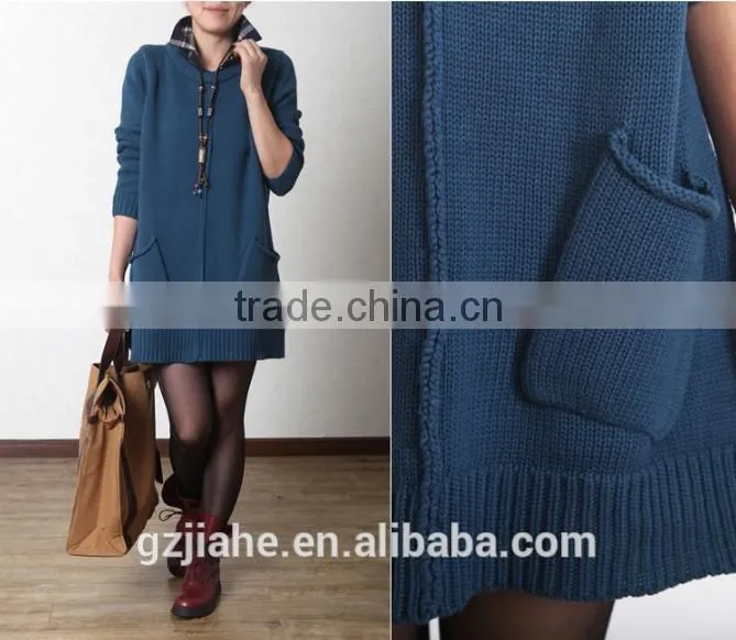 2014-2015Female fashion sweater women winter coat korean style dress