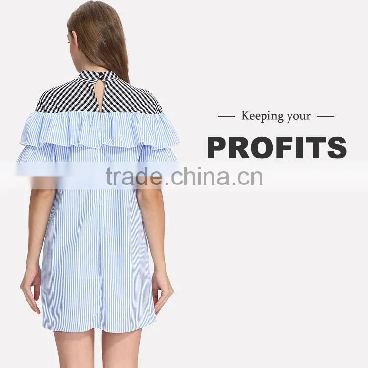 Cutwork machine embroidery dress designs for women