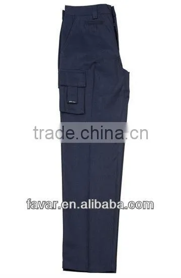 Navy blue 310 gsm cotton drill men's heavy-duty work pant durable men cargo work pants