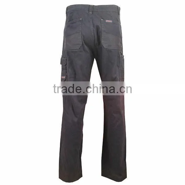 Men 100 Cotton Canvas Cargo Pants Knee Padded Work Trousers Workwear PPE