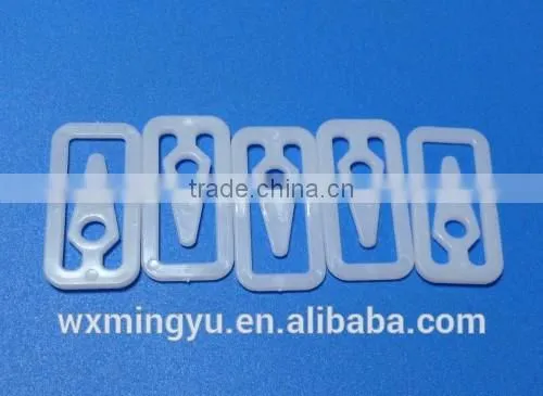 Rectangular white color plastic clips for shirt