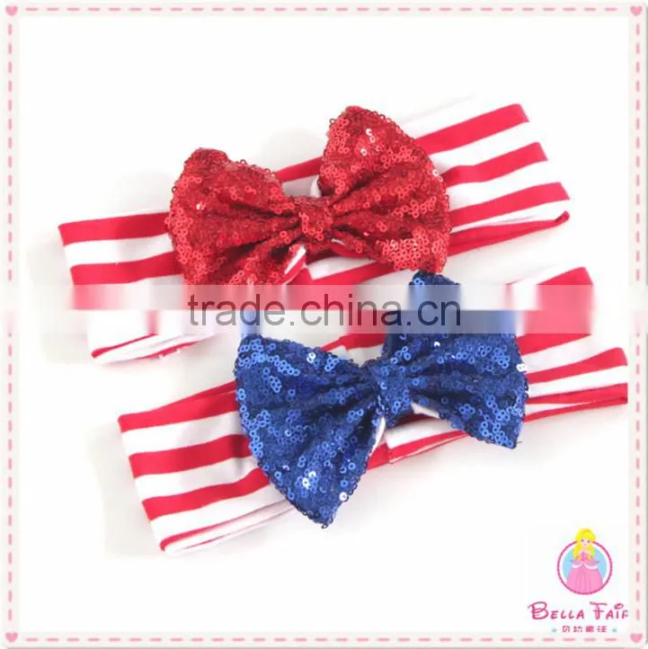 Fancy baby headbands Baby girl flower printed cotton headband