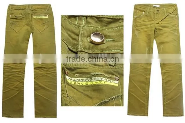 GZY Casual jeans pant stock apparel lot garments