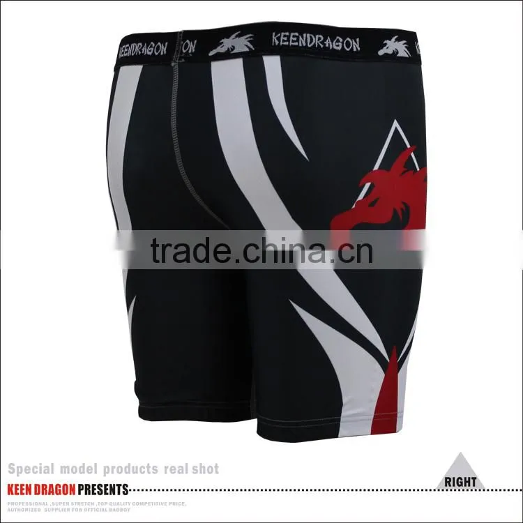 custom design black mma fighting shorts tight compression vale tudo shorts for men