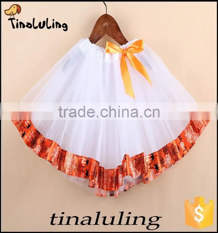 new fashion halloween Pumpkin tutu skirts children holiday tutus baby dance wears Halloween Pettiskirt