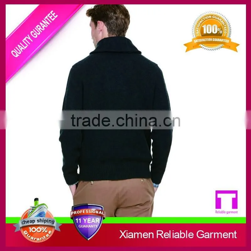 Classic cable wool sweater design for man