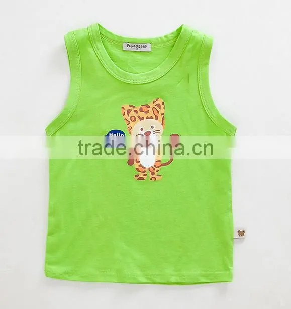Custom Breathable Nylon Sport Kids Singlet Fashion Children Tank Top