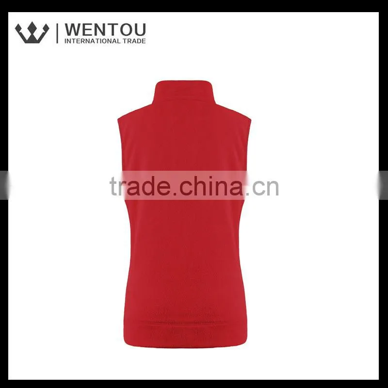 Wholesale high qulity fashion woman fleece vest