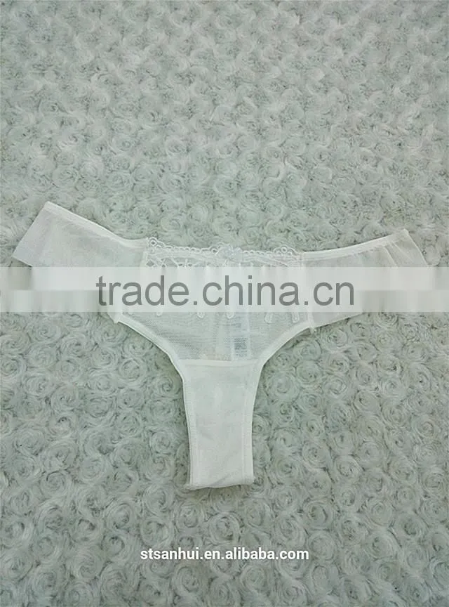 Women unique lace panty sexy transparent thongs underwear