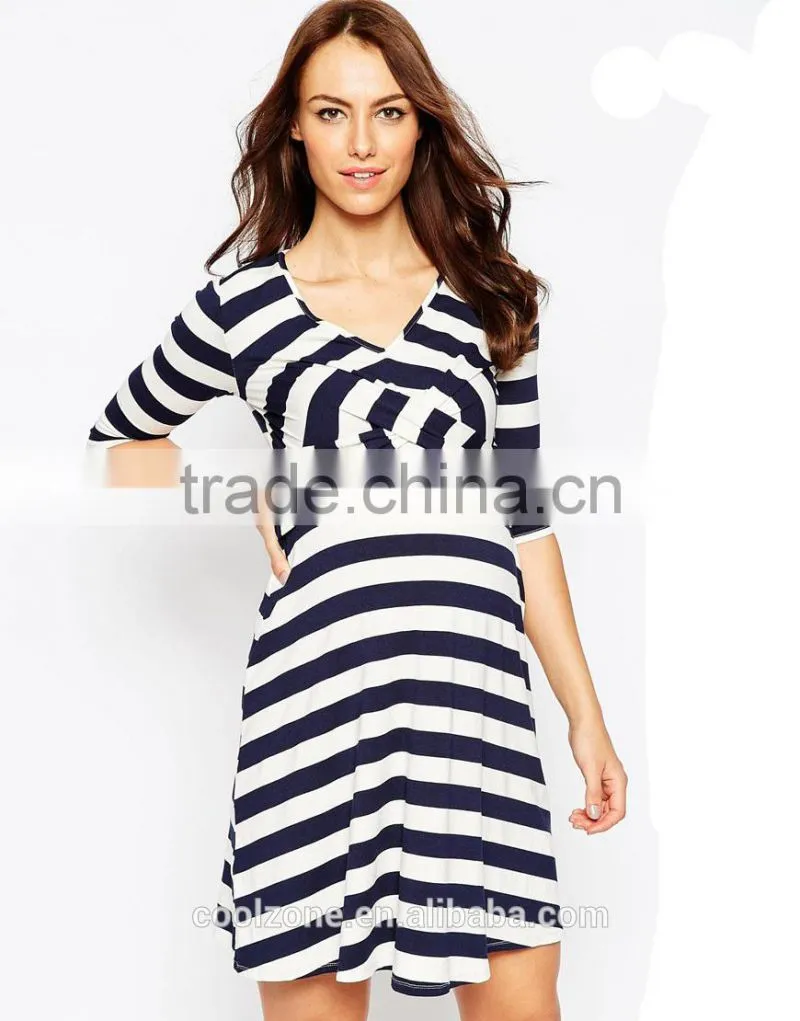 Trade assurance cross over design stretch maternity dresses wholesale maternity clothes 2015