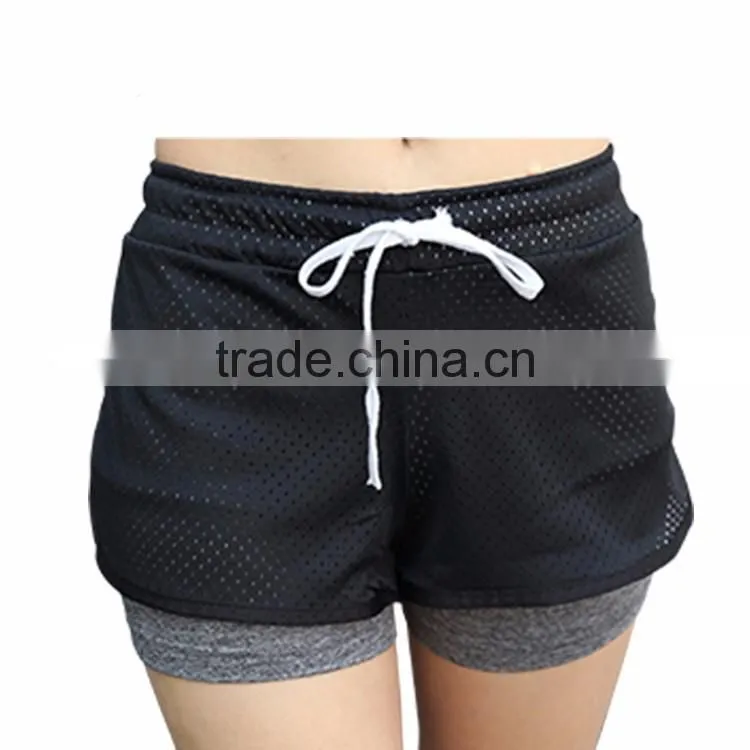 Factory Wholesale Custom Sportswear Gym Shorts Hotpants Girls Yoga Pants