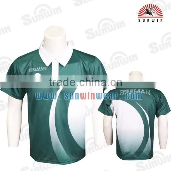 Hot Sell Custom Sublimation Printing Polo Shirt Cricket Jersey