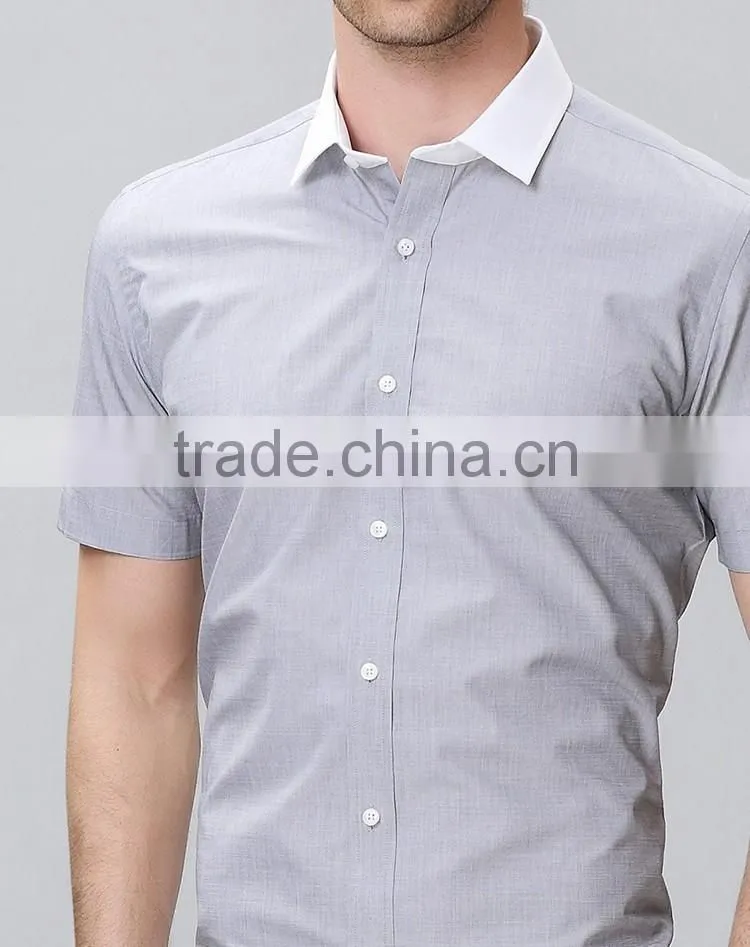 Stylish men t shirts collar contrast cheap fashion t shirts