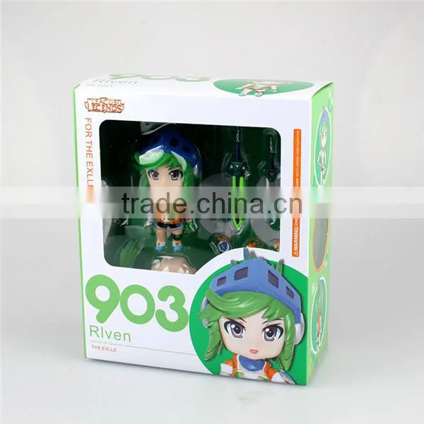 SV-LOL047 Hot game LOL League of Legends PVC Action Figure Riven Q version, LOL cute dolls wholesale price