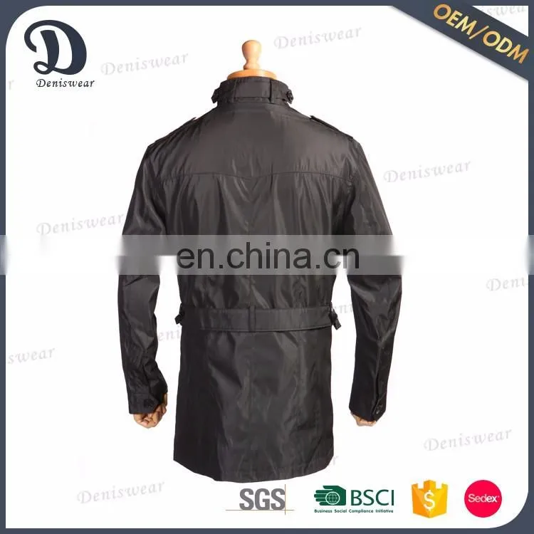 Professional man fashion jacket bomber jacket with belt