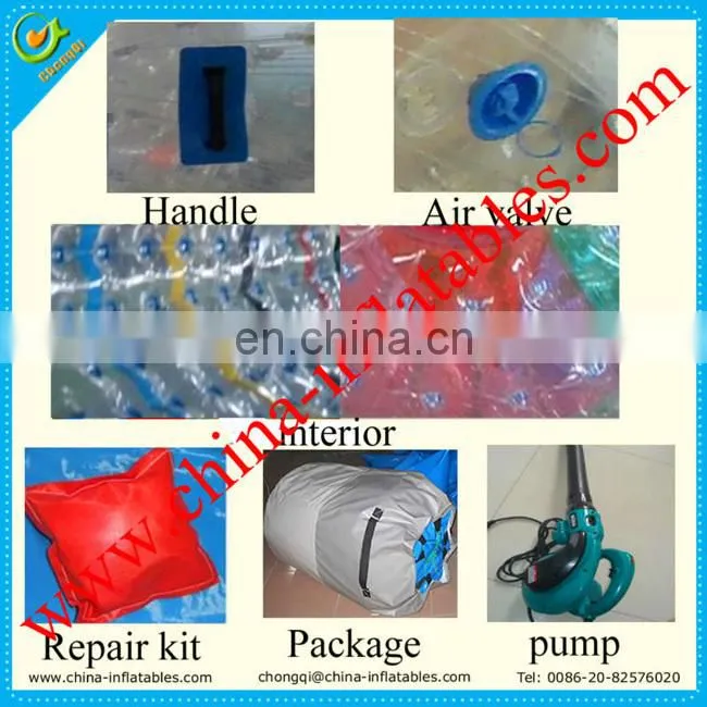 Colorful inflatable water roller ball price