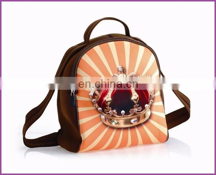 oxford material panda picture backpack bag for school