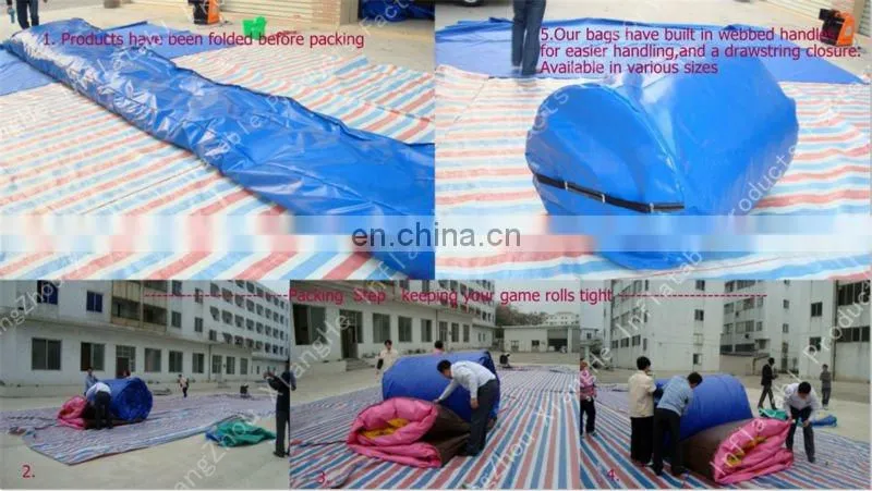 Outdoor Amusement Park Fun Land Inflatable Fun City CE Commercial Sale In Stock