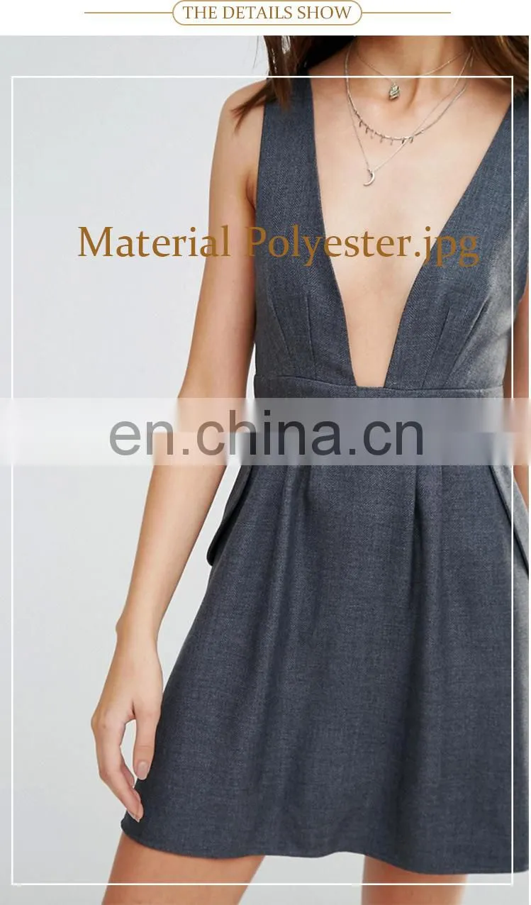 Latest dress design fashion girls short frocks open breast sexy women dress
