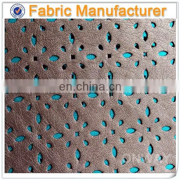 Shaoxing onway textile Make-to-order embossed pu leather designer pu leather wallet pu leather car seat cover