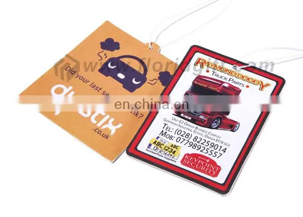 Custom Design Christmas Car Air Freshener, Hanging Paper Car Air Freshener