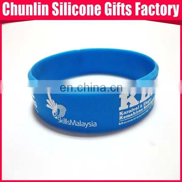 hot sale personalized ink filled silicone bracelet for promotional gift