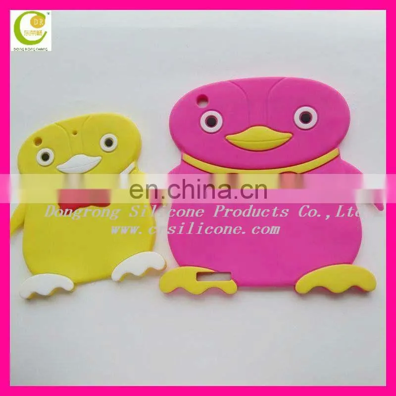 New Design animal cartoon shape Soft Silicone Rubber Case For Ipad