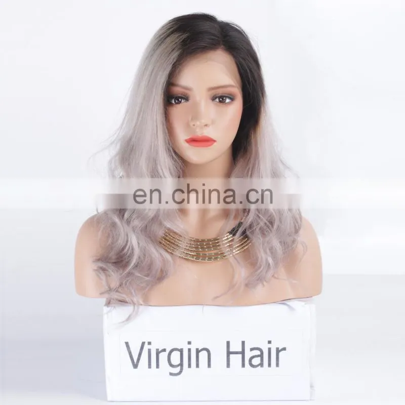 human hair full lace wigs under 100 silver gray hair full lace wig