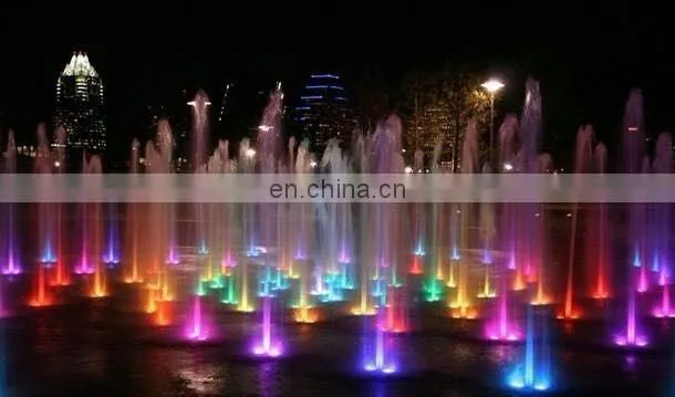 2017 Factory supply stainless steel outdoor music dancing dry land fountain