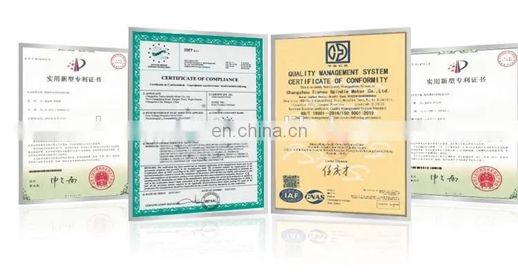 2.2kw ATC ISO20 automatic tool change machine tool water-cooling spindle