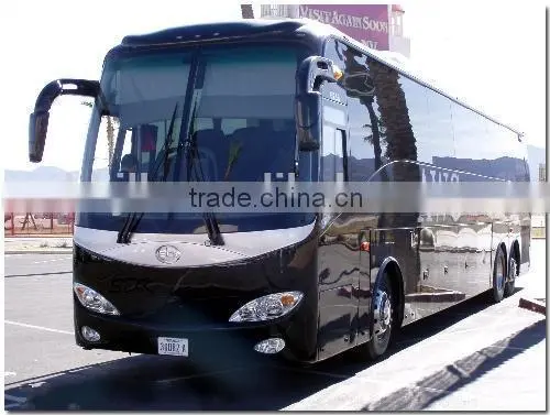 6x4 PK6137 aircraft luxury coach bus 61 seats SL