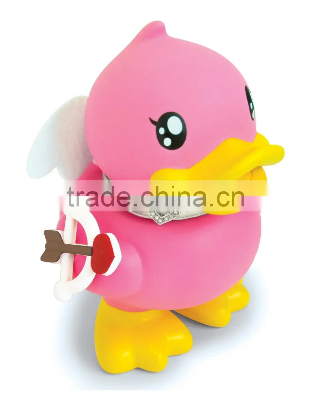 Duck shaped pvc money box coin bank for Valentine's gift