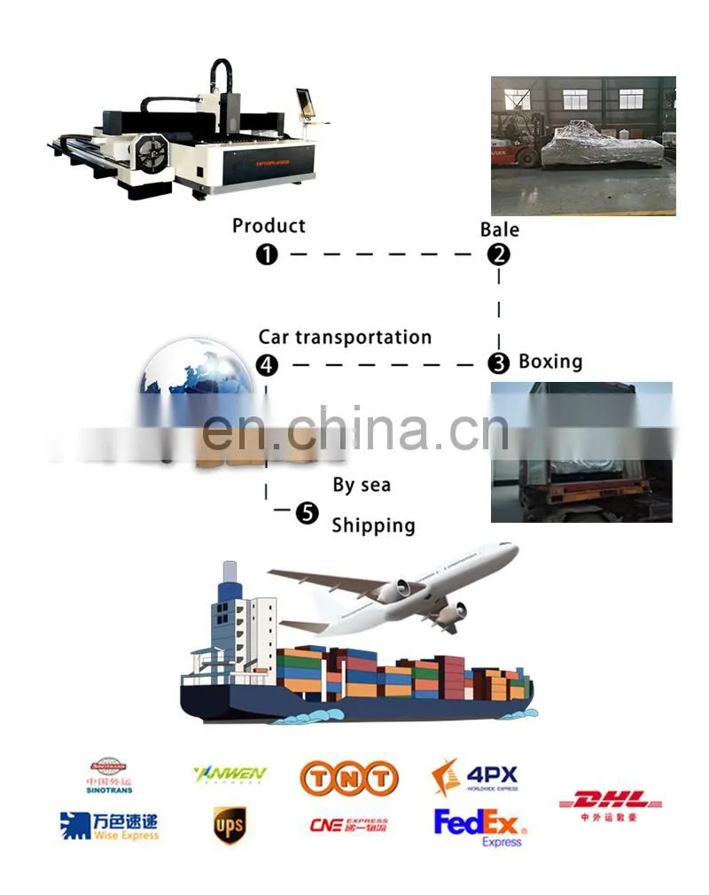 Multifunctional plate and tube CNC Fiber Laser Cutting Machine 1000W