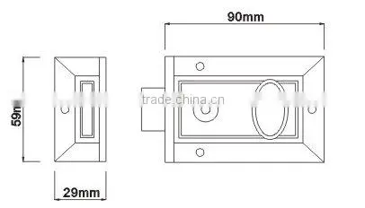 Competitive Zinc Alloy Night Latch