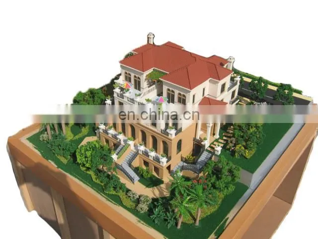 European style 1:75 Miniature scale model house , model maker supply