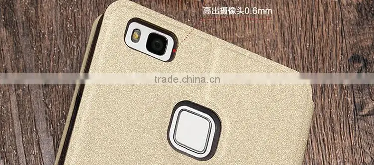 2016 MOFi Case Housing for Huawei P9 lite, Mobile Phone Coque Leather Flip Cover for P9 lite