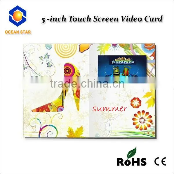 5Inch LCD Video Card with Touch Panel