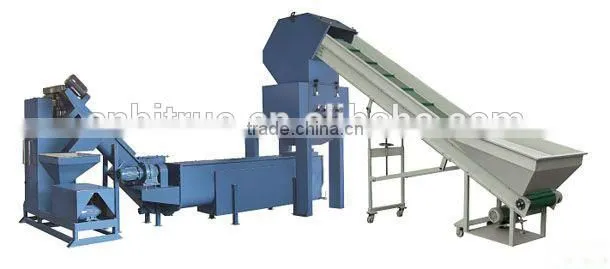 large capacity plastic bumper polyester recycling machine