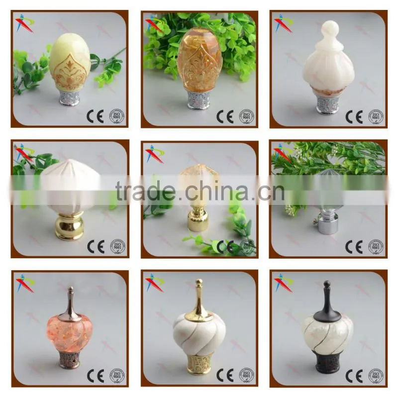 Factory price cheap curtain finials for Algeria market