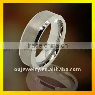 2013 new design shiny polish cobalt free mens tungsten ring