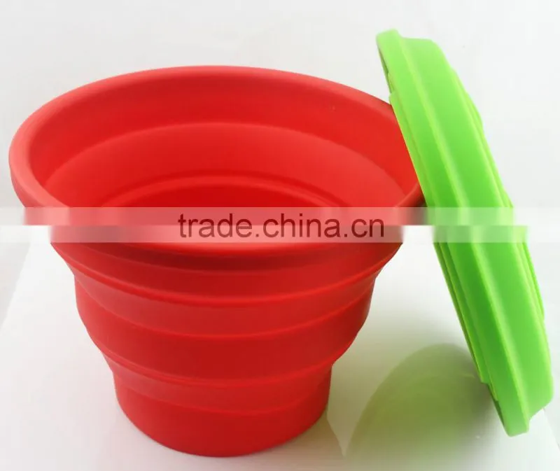 Hot Selling Collapsible Food grade silicone containers