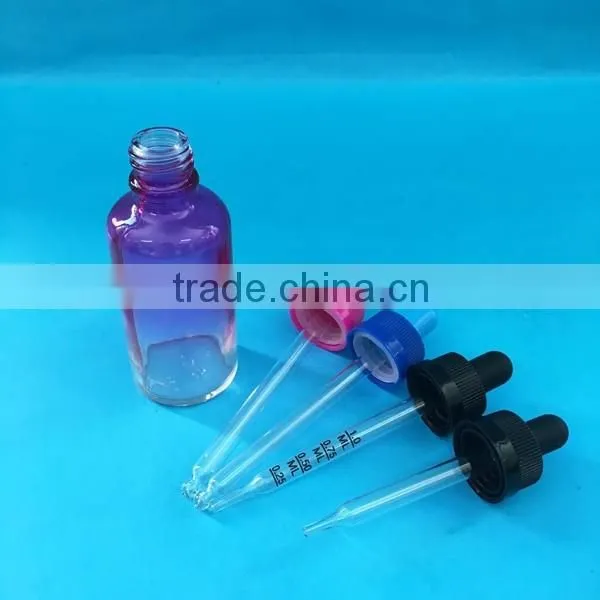 18/410 child proof and temper ring glass dropper with pipette, glass dropper cap