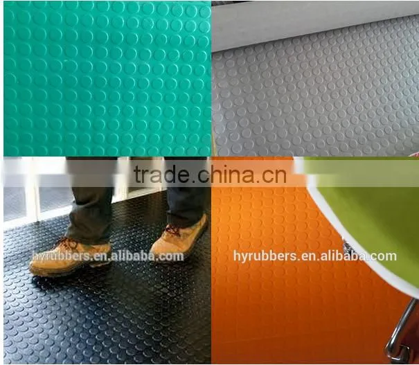 China manufacturer round button rubber mat for sale