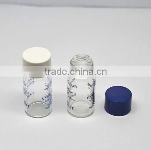 3ml 5ml tube medical glass vial with plastic screw cap