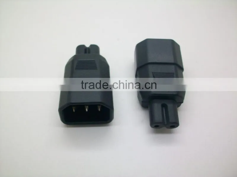 Top Quality IEC C13/C14 to C5/C6 Kettle Lead to Mickey Mouse PC Laptop Cable Adapter