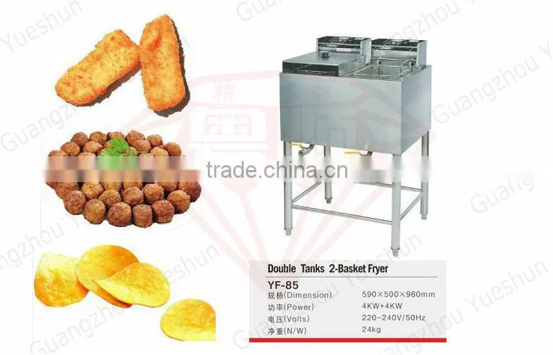 2 tank 2 basket tornado potato deep fryer