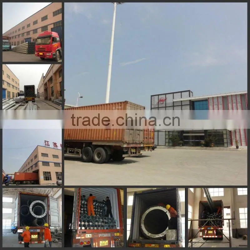 High way steel traffic signal pole