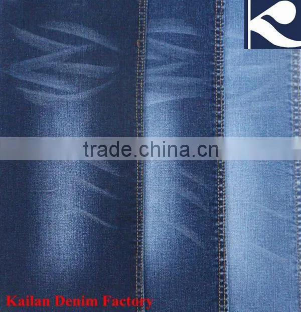 KL-715 Ring Slub 98Cotton 2Spandex Jacquared Desizing Denim Fabric