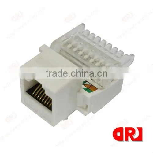 RJ45 Duckbill White Female CAT6 UTP Keystone Jack